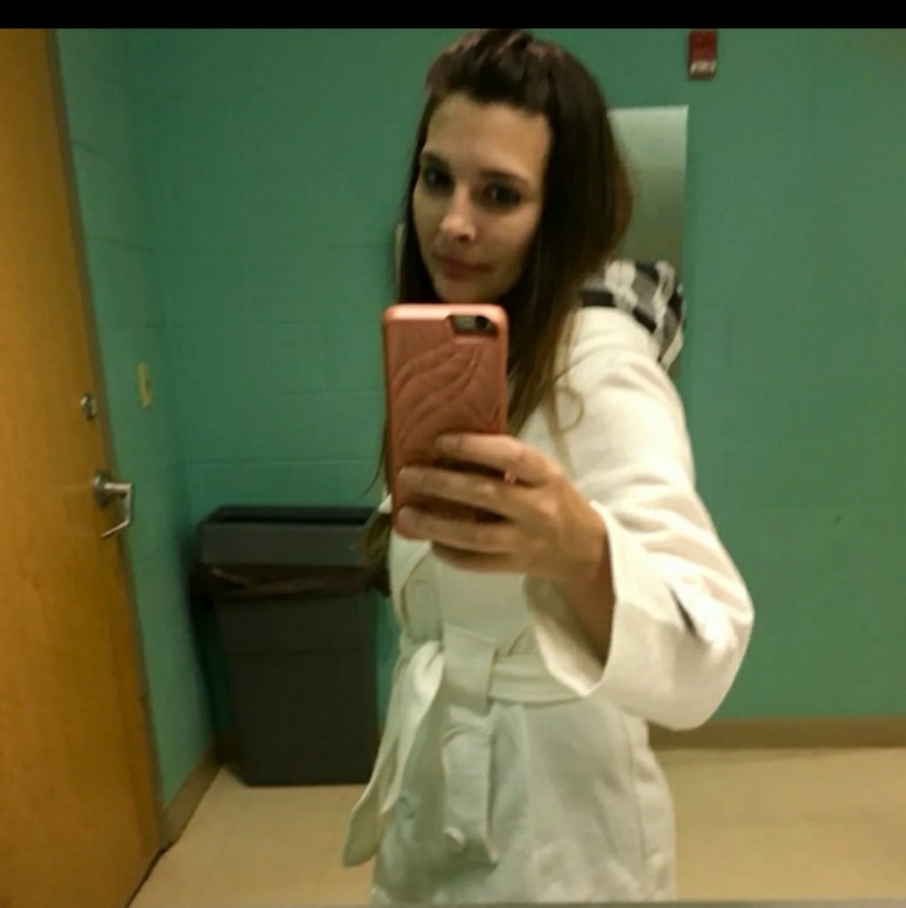 Trench coat with removable hood